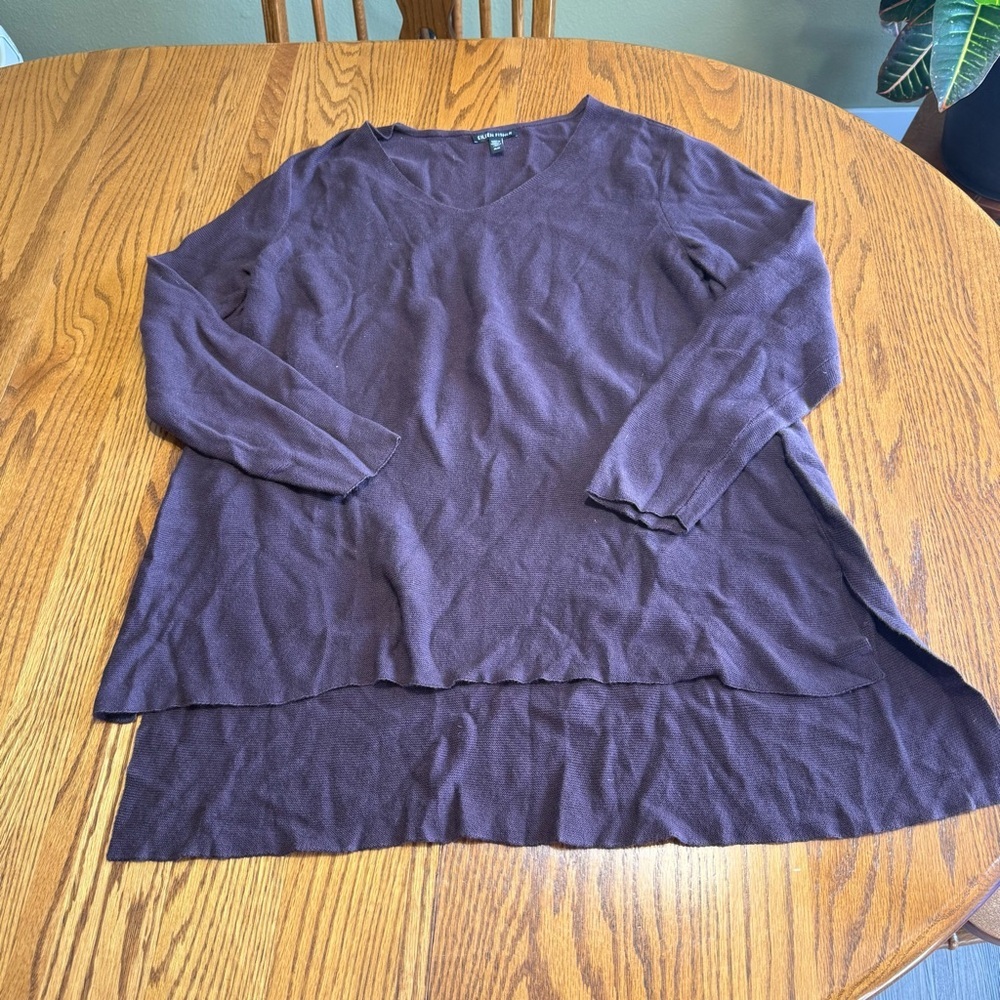 Eileen Fisher 100% Organic Cotton Tunic Size Medium